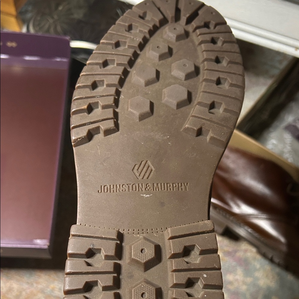 Johnson and MurphyBrown Chukka Boot w/ lug sole 12 - Picture 3 of 6